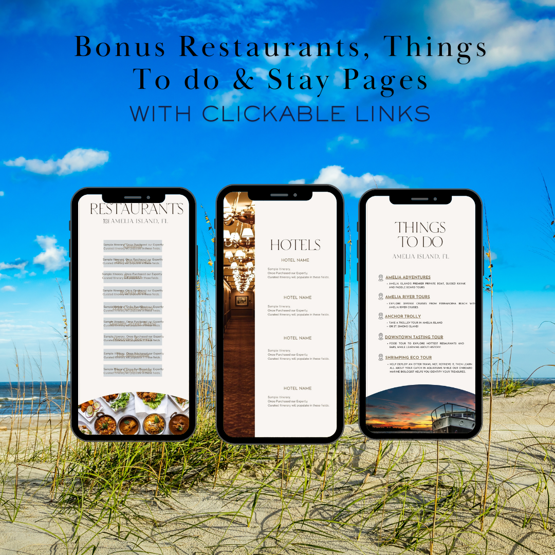 Amelia Island FL additional activities page 