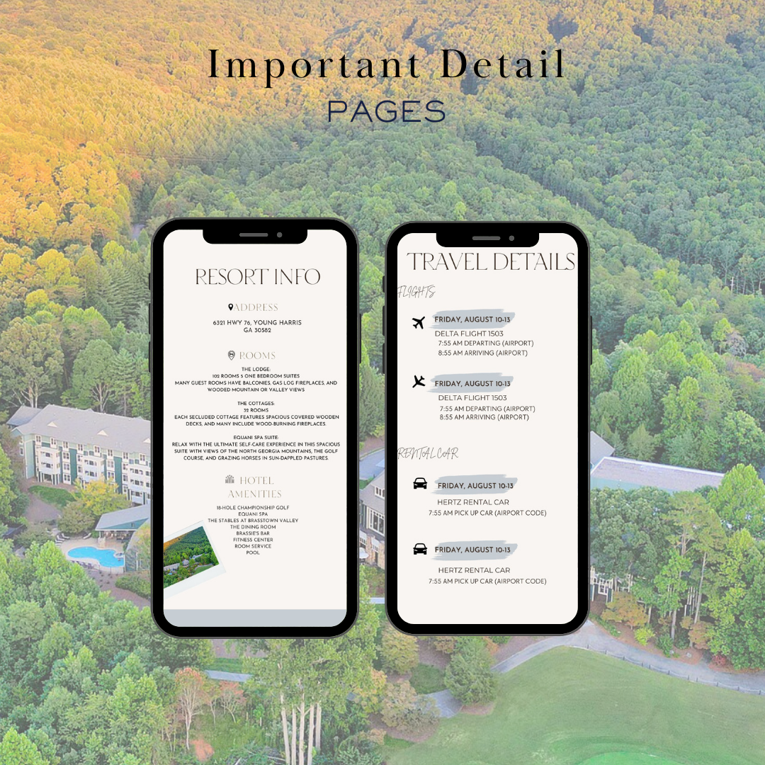 BrassTown Valley Resort & Spa, 3 day Itinerary