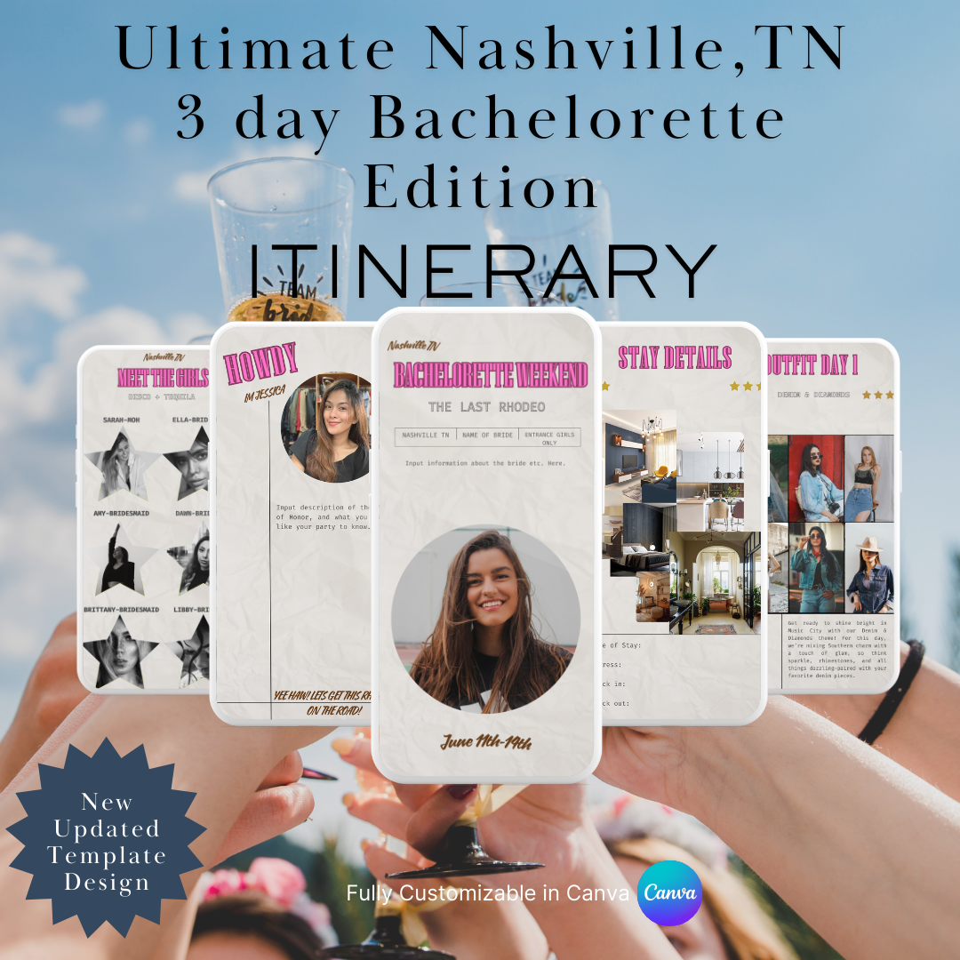 Ultimate Nashville Bachelorette 3day Itinerary