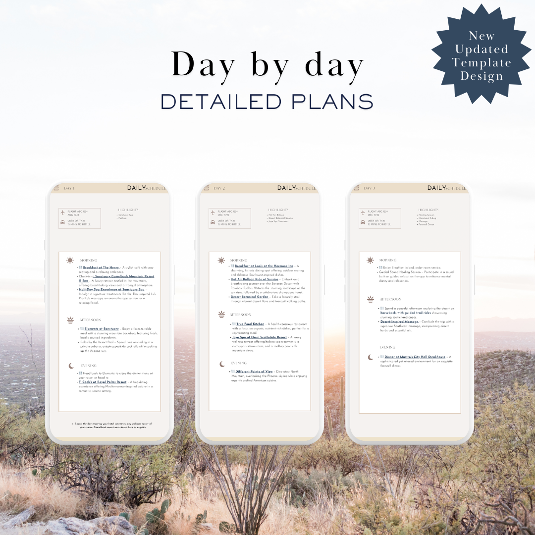 Phoenix, AZ 3day Itinerary