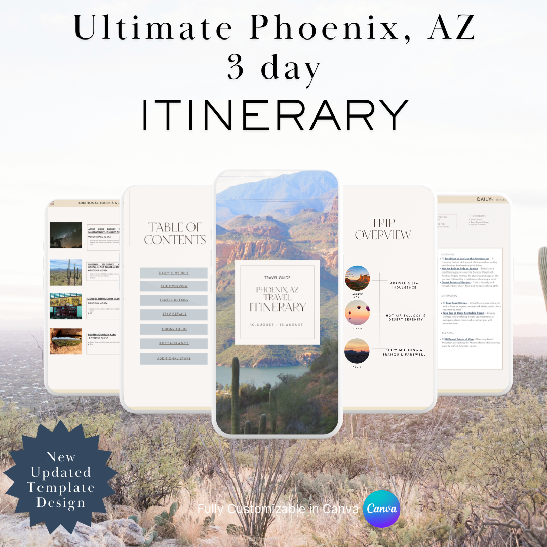 Phoenix, AZ 3day Itinerary